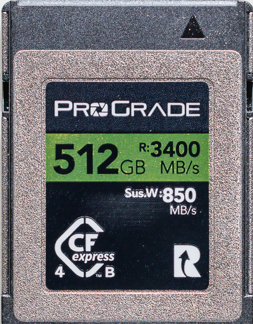 F&uuml;r die R5 Mk II habe ich eine CFExpress Karte von ProGrade mit 512 GB gew&auml;hlt