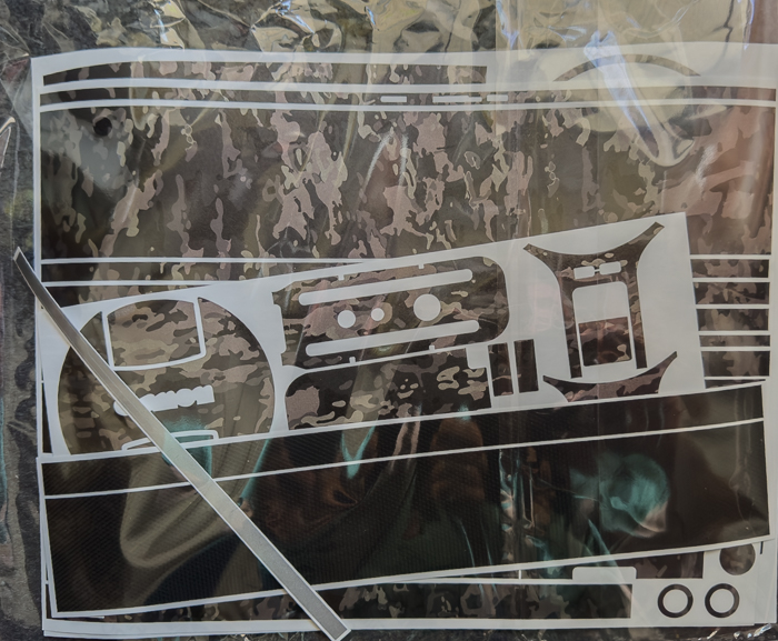 Mehrere Lagen mit den Decal Stickern