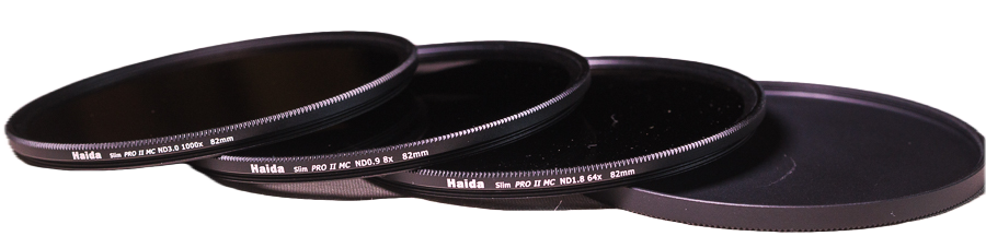 Haida Schraubfilter-Set mit ND0.6 (4x), ND0.9 (8x), und ND1.8 (64x) mit 82 mm Filterdurchmesser